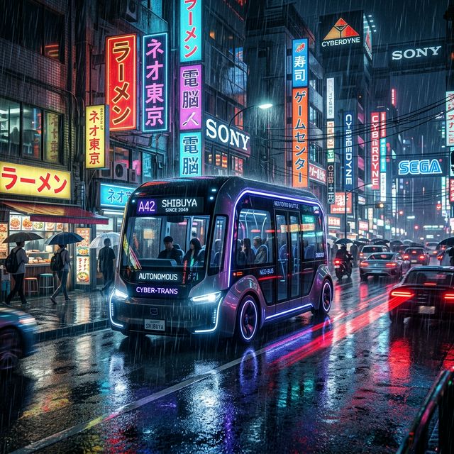 Futuristic Autonomous Bus