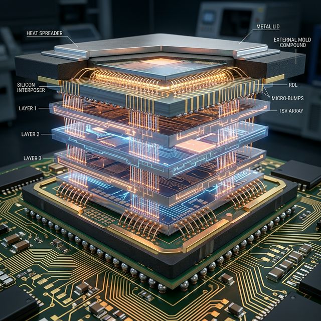CoWoS Microchip Packaging